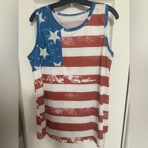 American Flag Tank Top